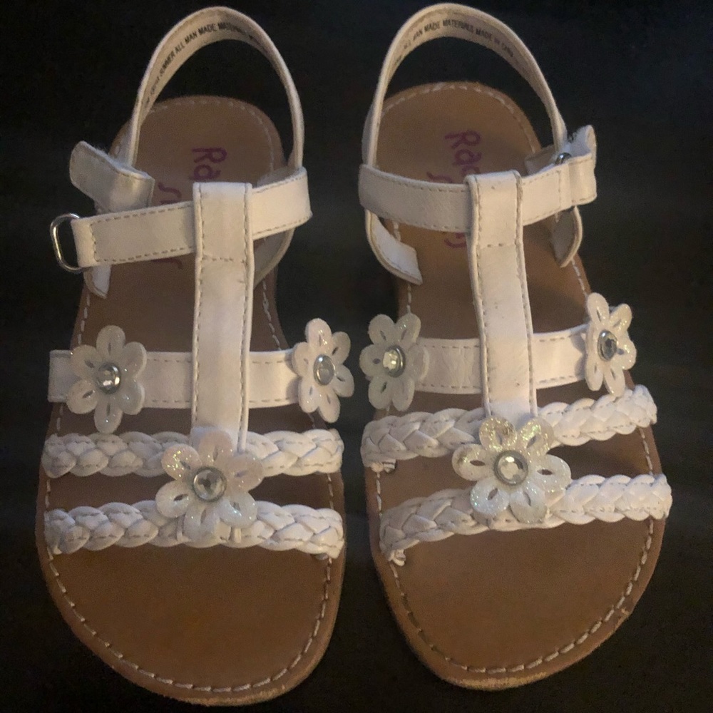 White sandals